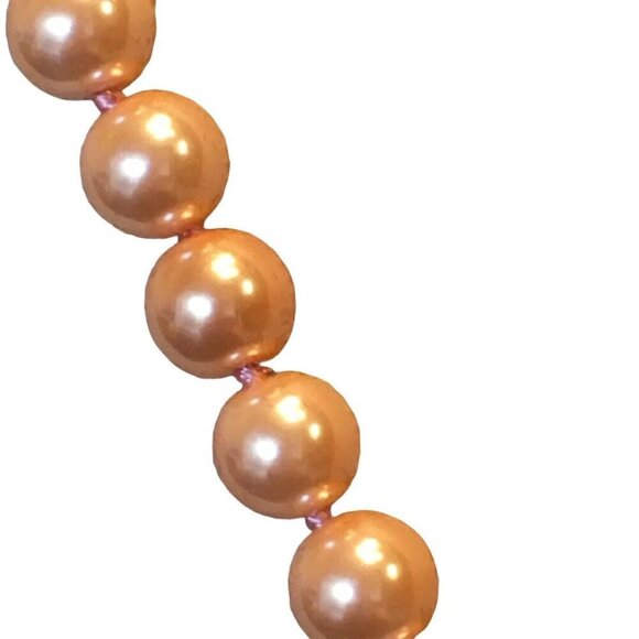 Heidi Daus NWOT Glorious Garden Peach Beaded Crystal Pendant Necklace With Exten - Picture 10 of 15